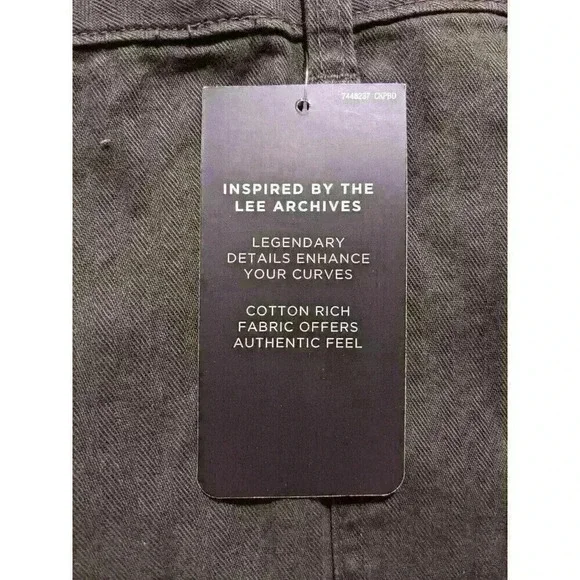 Lee Womens Heritage Tapered Utility Pant Mid Rise Reg Fit Size 8M, 20M Green - Picture 8 of 10